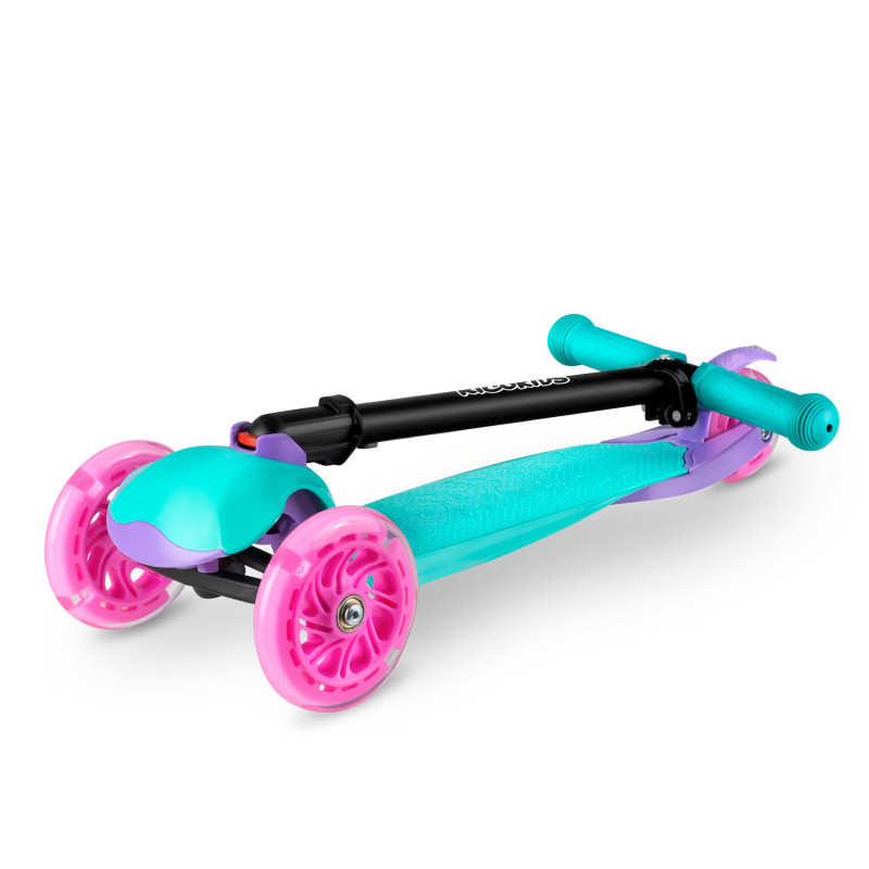 Triratis paspirtukas Ricokids Loco - turkio rožinė