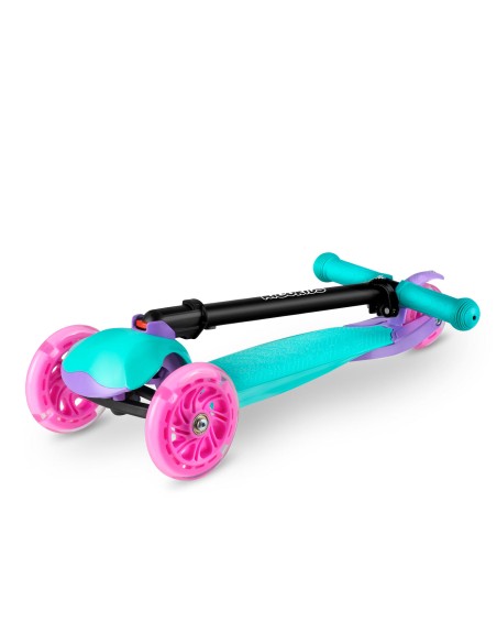 Triratis paspirtukas Ricokids Loco - turkio rožinė Triratis paspirtukas Ricokids Loco - turkio rožinė