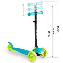 Triratis paspirtukas Ricokids Loco - turkis