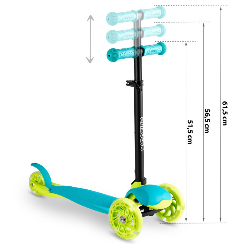 Triratis paspirtukas Ricokids Loco - turkis