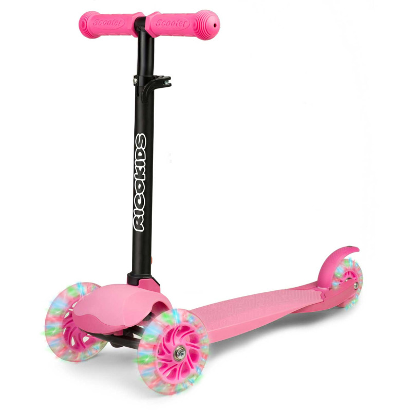 Triratis paspirtukas Ricokids Loco - rožinis