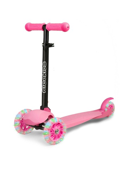 Triratis paspirtukas Ricokids Loco - rožinis Triratis paspirtukas Ricokids Loco - rožinis