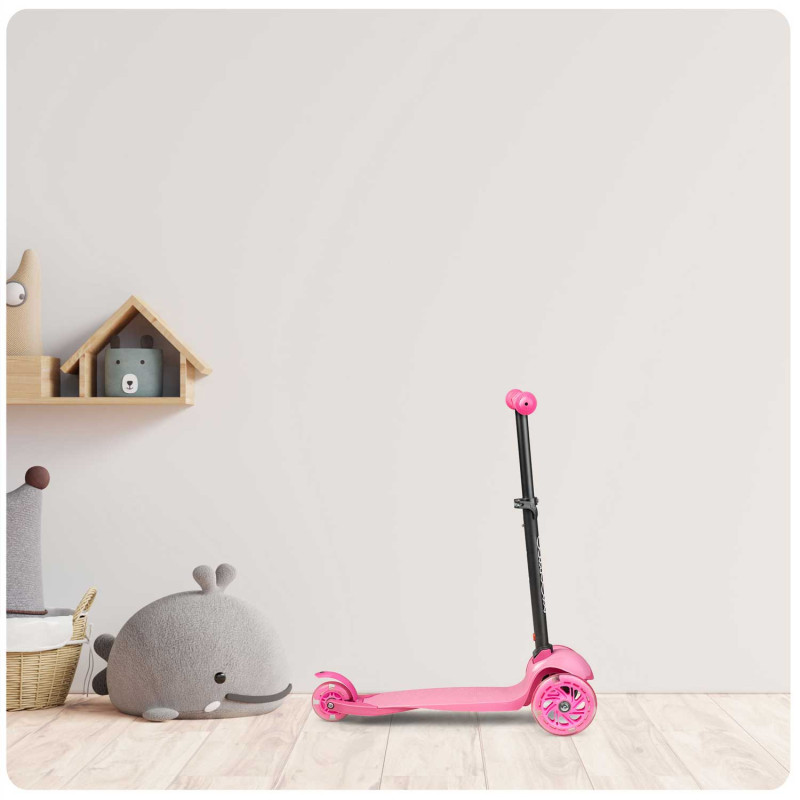 Triratis paspirtukas Ricokids Loco - rožinis