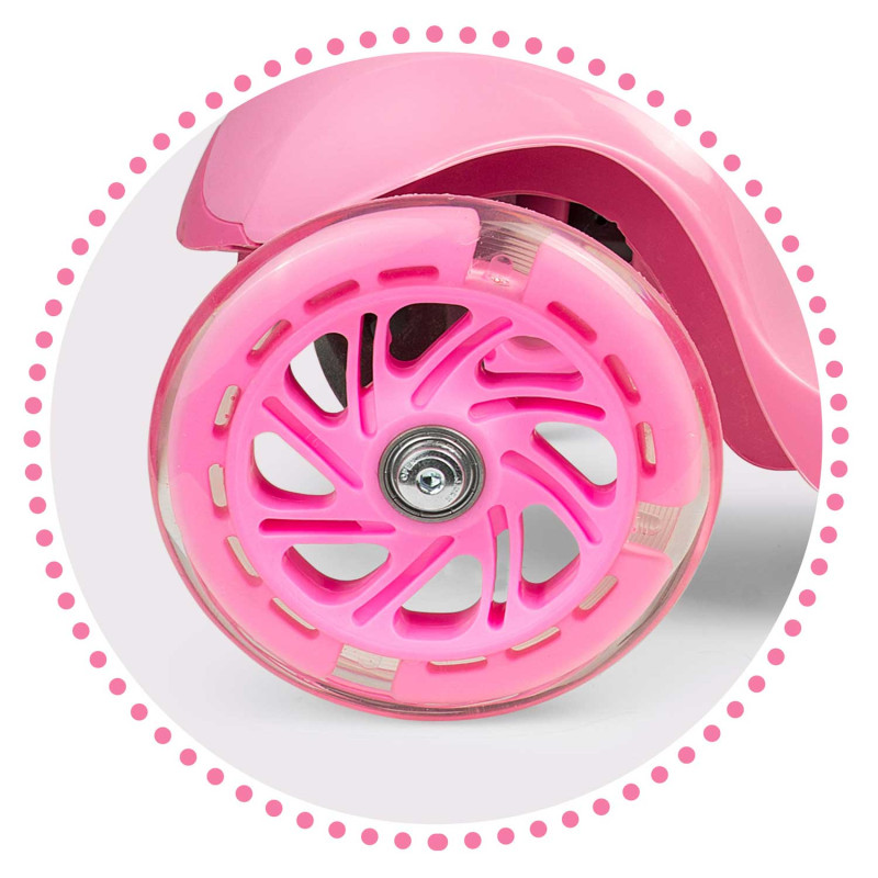Triratis paspirtukas Ricokids Loco - rožinis