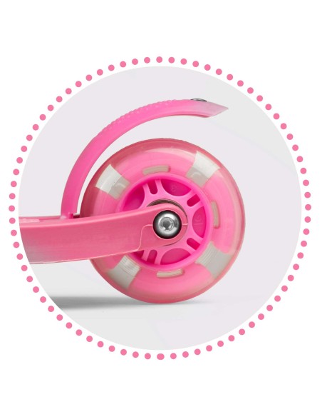 Triratis paspirtukas Ricokids Loco - rožinis Triratis paspirtukas Ricokids Loco - rožinis