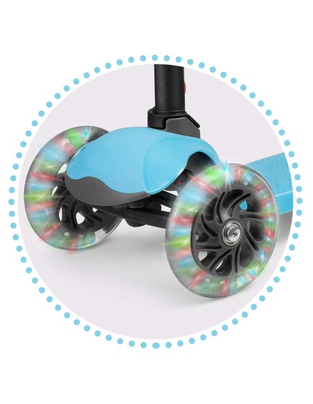 Triratis paspirtukas Ricokids Loco - mėlynas Triratis paspirtukas Ricokids Loco - mėlynas