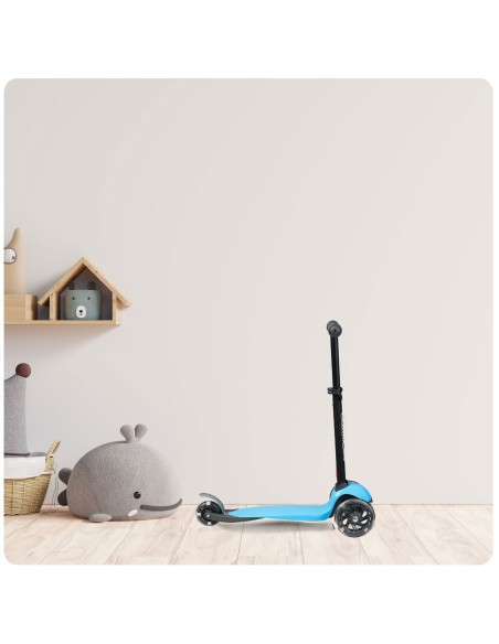 Triratis paspirtukas Ricokids Loco - mėlynas Triratis paspirtukas Ricokids Loco - mėlynas
