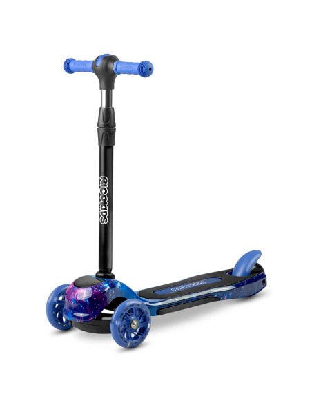 Triratis paspirtukas Ricokids Piko - juodos ir mėlynos spalvos Triratis paspirtukas Ricokids Piko - juodos ir mėlynos spalvos