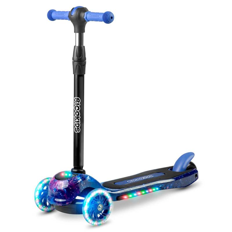 Triratis paspirtukas Ricokids Piko - juodos ir mėlynos spalvos