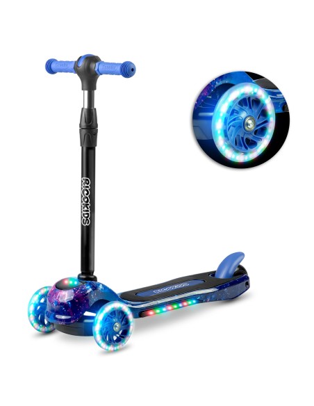Triratis paspirtukas Ricokids Piko - juodos ir mėlynos spalvos Triratis paspirtukas Ricokids Piko - juodos ir mėlynos spalvos