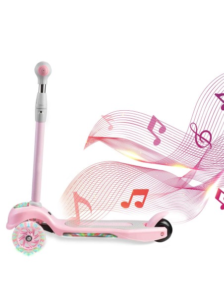 Triratis paspirtukas Ricokids Piko - rožinis Triratis paspirtukas Ricokids Piko - rožinis
