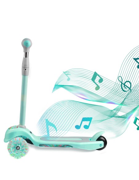 Triratis paspirtukas Ricokids Piko - mėtinis Triratis paspirtukas Ricokids Piko - mėtinis