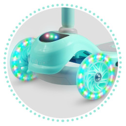 Triratis paspirtukas Ricokids Piko - mėtinis