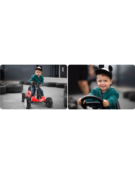 Vaikiškas pedalinis gokartas RK-595 raudonas