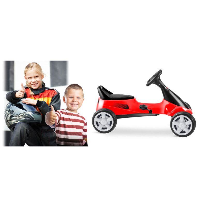 Vaikiškas pedalinis gokartas RK-595 raudonas