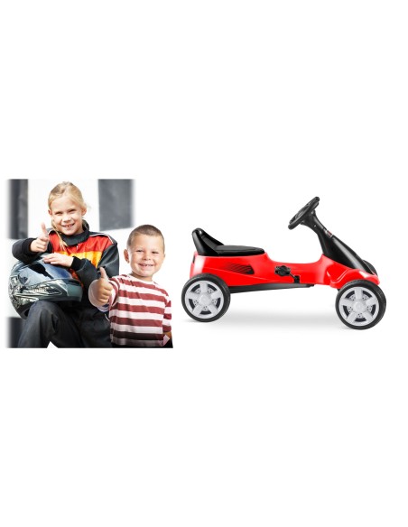 Vaikiškas pedalinis gokartas RK-595 raudonas