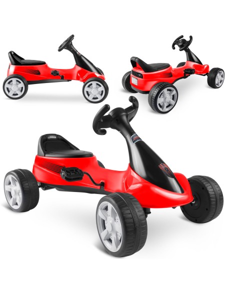 Vaikiškas pedalinis gokartas RK-595 raudonas
