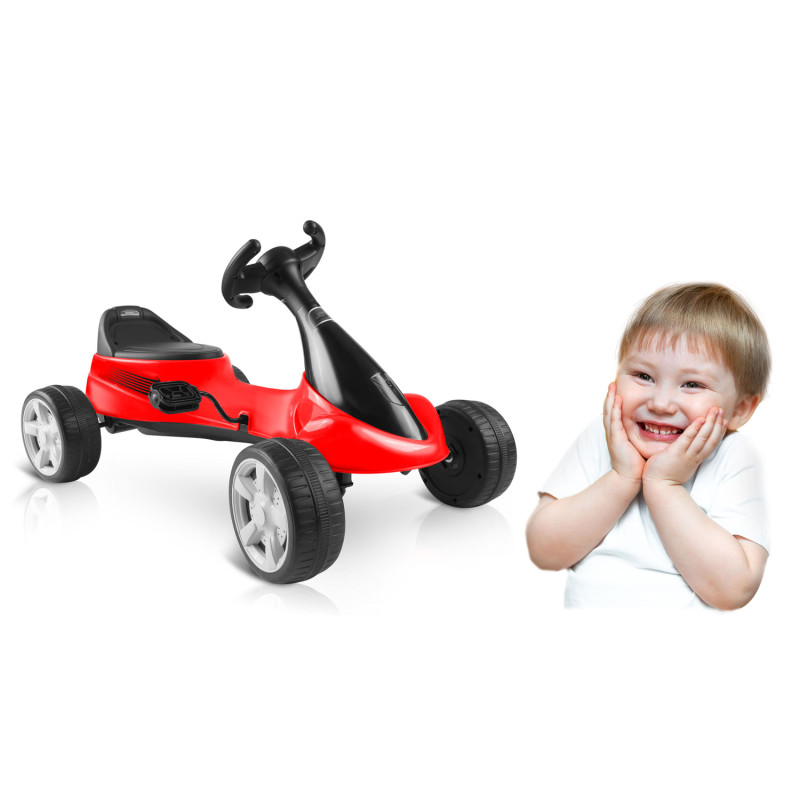 Vaikiškas pedalinis gokartas RK-595 raudonas