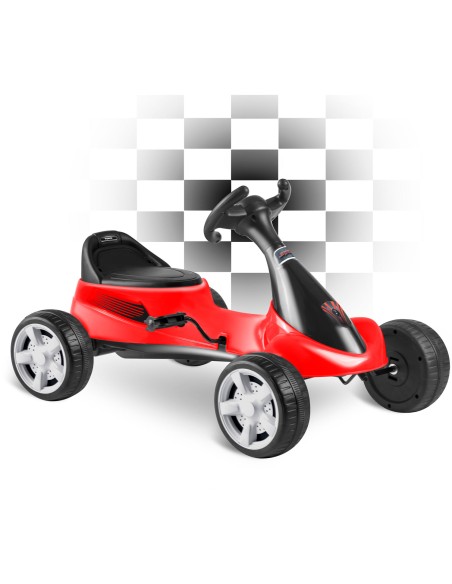 Vaikiškas pedalinis gokartas RK-595 raudonas