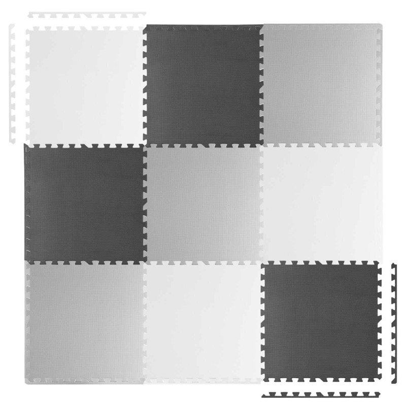 Porolono kilimėlis didelė putplasčio dėlionė šachmatų lenta 180x180cm 9vnt Porolono kilimėlis didelė putplasčio dėlionė šachmatų lenta 180x180cm 9vnt