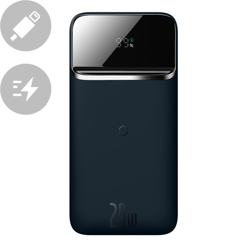 Magnetinis maitinimo blokas 10000mAh 20W Overseas Edition USB laidas USB-C tamsiai mėlynas