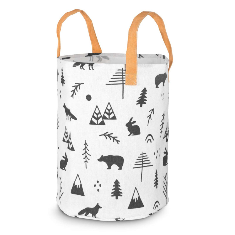 Nukido žaislų krepšelis - baltas