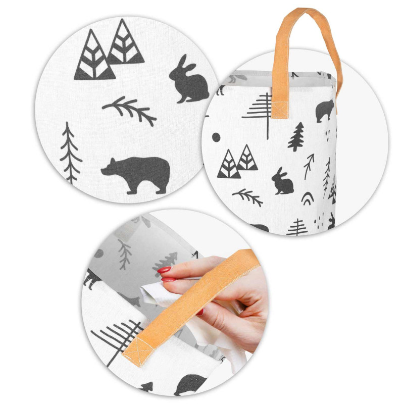 Nukido žaislų krepšelis - baltas