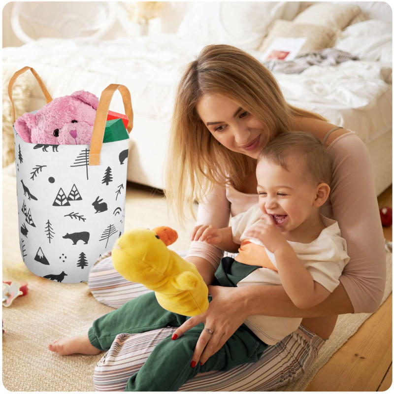 Nukido žaislų krepšelis - baltas