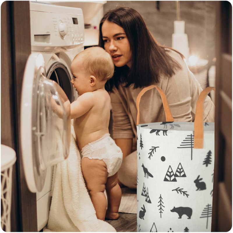 Nukido žaislų krepšelis - baltas