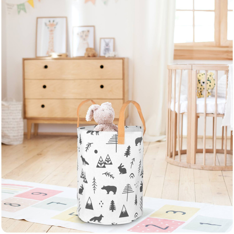 Nukido žaislų krepšelis - baltas