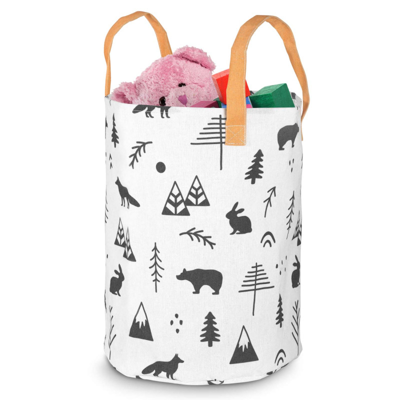 Nukido žaislų krepšelis - baltas