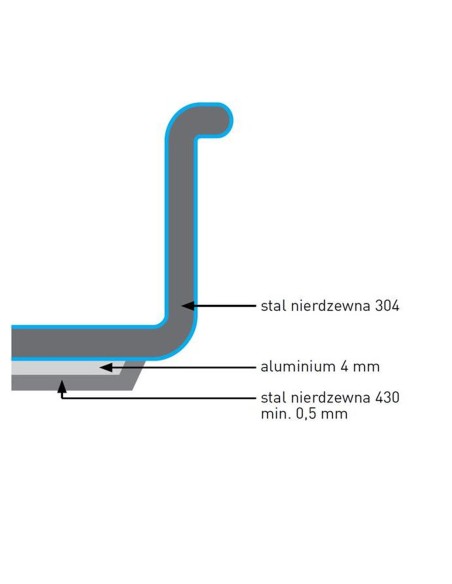 Kitchen Line žemas puodas su dangčiu 3 l sk. 200 x 95 h – Hendi 836019