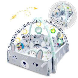 Mokomasis interaktyvus kilimėlis 110 x 100 cm Ricokids triušis