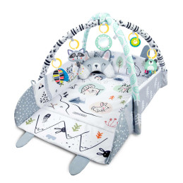 Mokomasis interaktyvus kilimėlis 110 x 100 cm Ricokids triušis