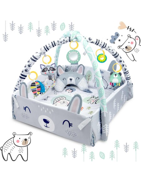 Mokomasis interaktyvus kilimėlis 110 x 100 cm Ricokids triušis Mokomasis interaktyvus kilimėlis 110 x 100 cm Ricokids triušis