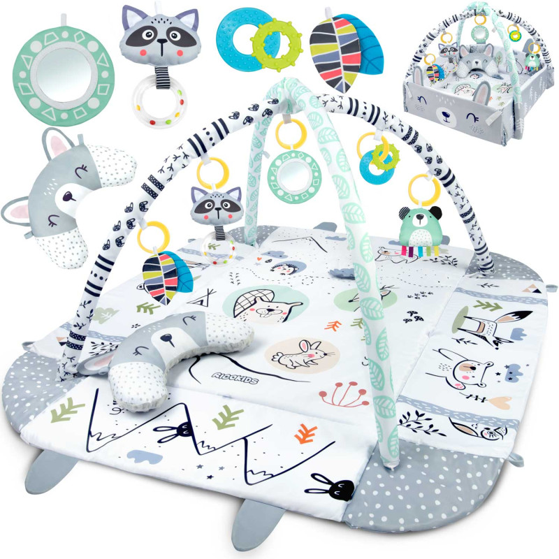 Mokomasis interaktyvus kilimėlis 110 x 100 cm Ricokids triušis Mokomasis interaktyvus kilimėlis 110 x 100 cm Ricokids triušis