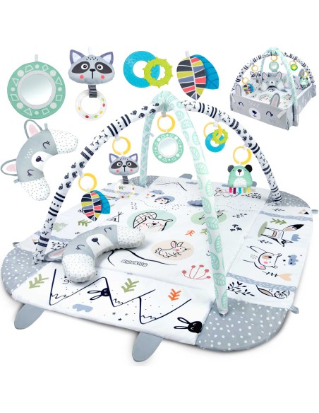 Mokomasis interaktyvus kilimėlis 110 x 100 cm Ricokids triušis Mokomasis interaktyvus kilimėlis 110 x 100 cm Ricokids triušis