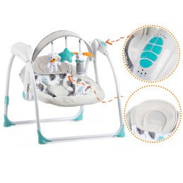 Automatinis atmuštuvas su muzika turkio spalvos Ricokids 7326
