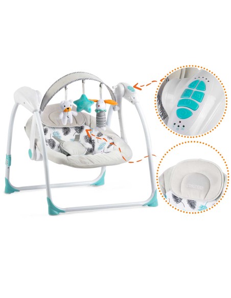 Automatinis atmuštuvas su muzika turkio spalvos Ricokids 7326