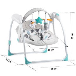 Automatinis atmuštuvas su muzika turkio spalvos Ricokids 7326