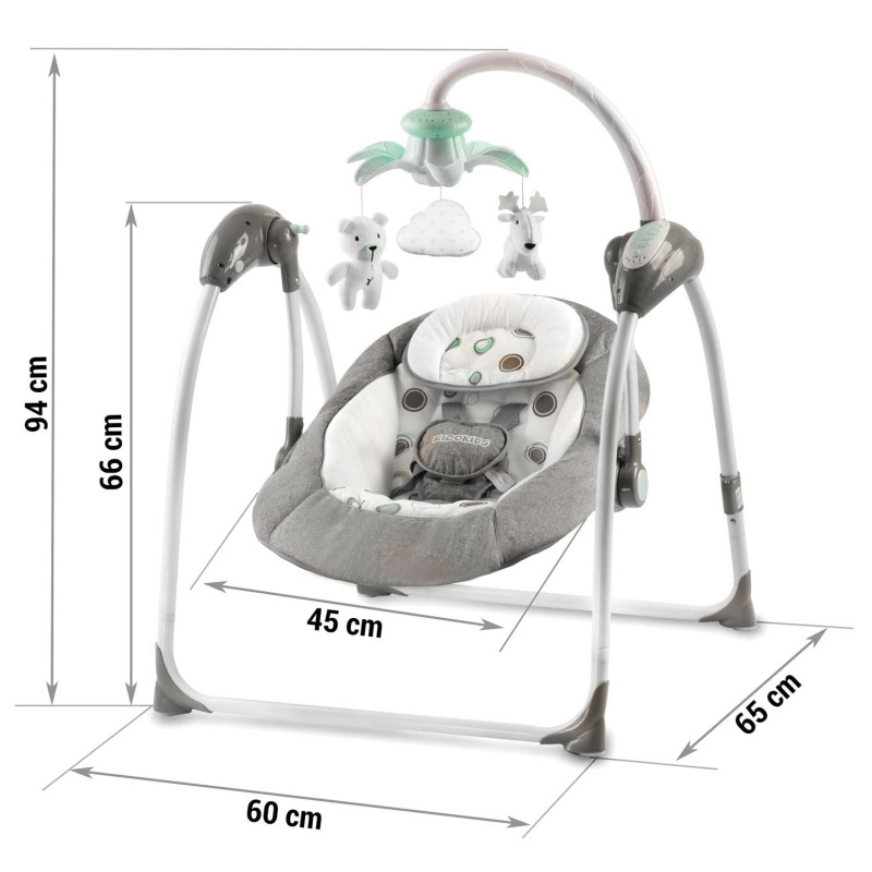 Aukščiausios kokybės Ricokids 7322 automatinis rokeris su muzika