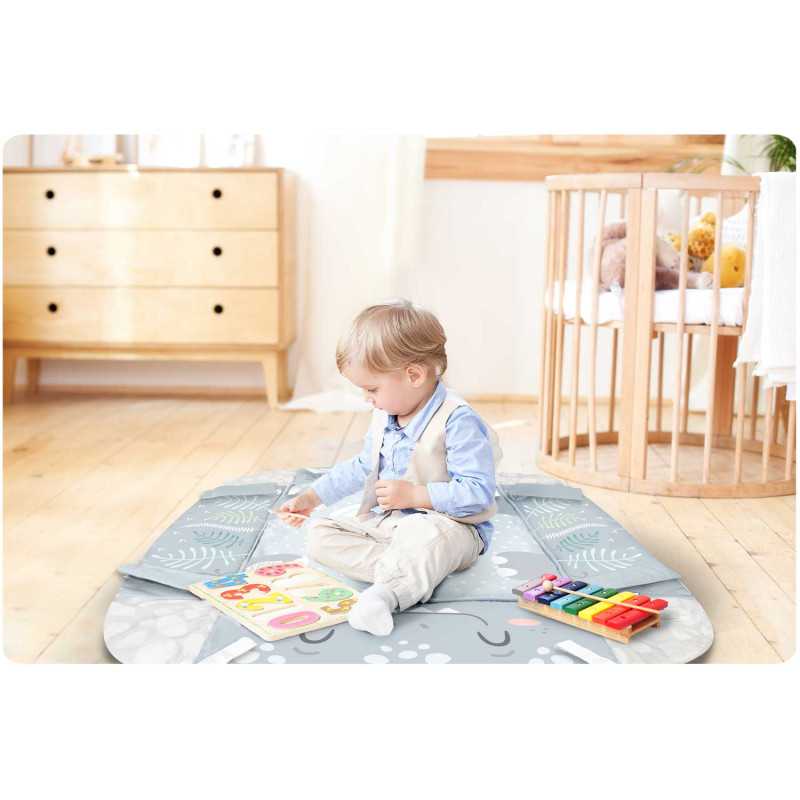 Nessi Ricokids interaktyvus edukacinis kilimėlis 110 x 100 cm