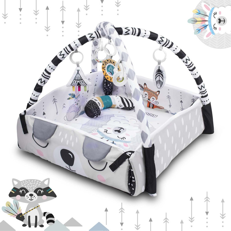 Mokomasis interaktyvus kilimėlis 110 x 100 cm Boho Ricokids