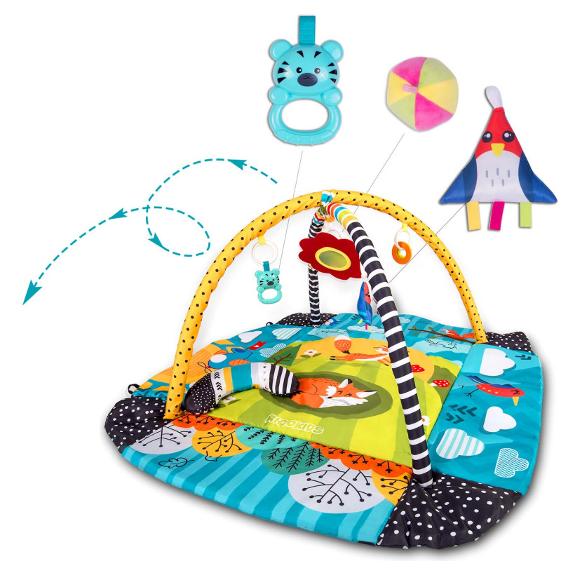 Mokomasis interaktyvus kilimėlis 110 x 100 cm Lisek Ricokids