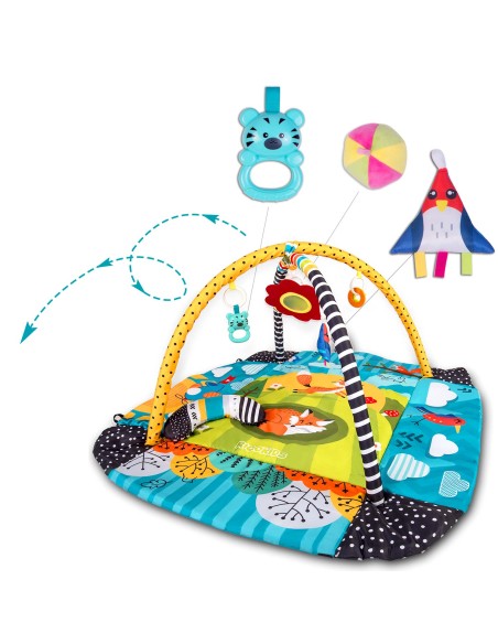 Mokomasis interaktyvus kilimėlis 110 x 100 cm Lisek Ricokids Mokomasis interaktyvus kilimėlis 110 x 100 cm Lisek Ricokids