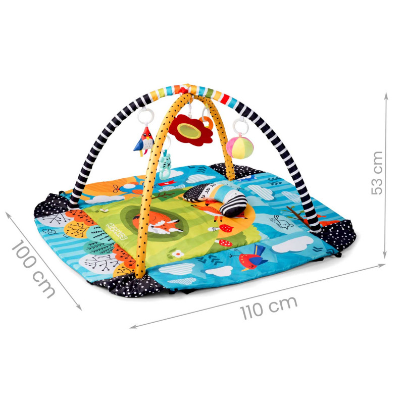 Mokomasis interaktyvus kilimėlis 110 x 100 cm Lisek Ricokids