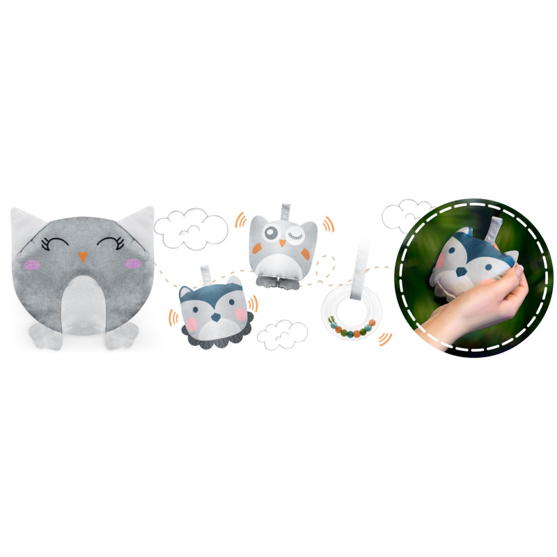 Ricokids bouncer su vibracija - viržiai - NEMOKAMA pagalvė