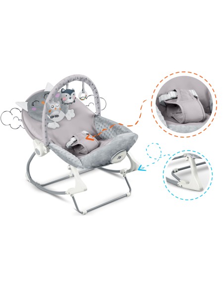 Ricokids bouncer su vibracija - viržiai - NEMOKAMA pagalvė