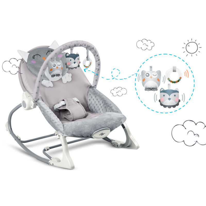 Ricokids bouncer su vibracija - viržiai - NEMOKAMA pagalvė