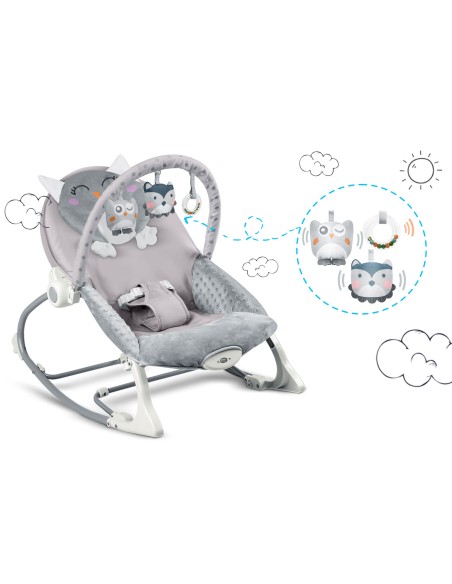 Ricokids bouncer su vibracija - viržiai - NEMOKAMA pagalvė